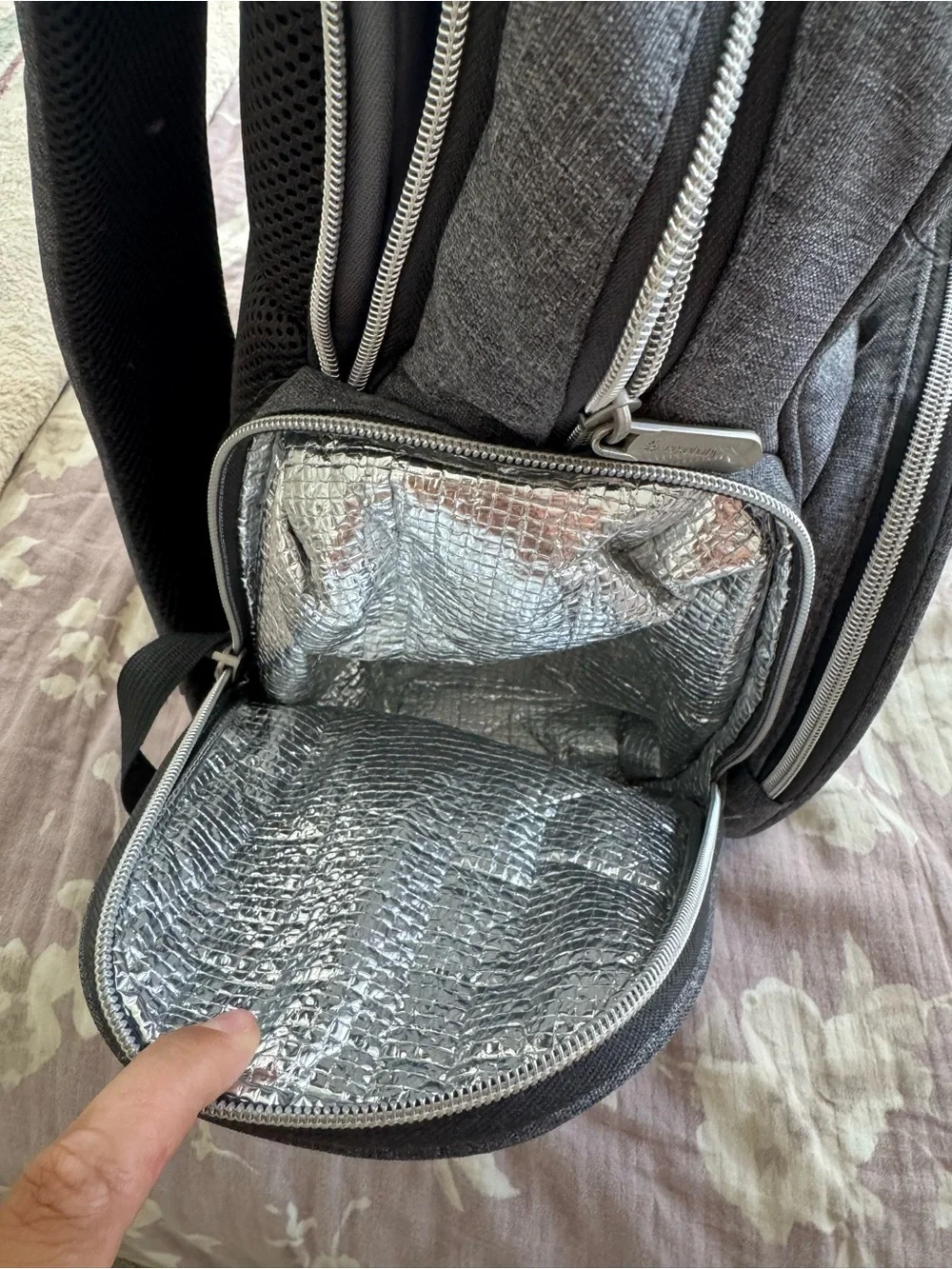 Gray ErgoBaby Diaper Bag